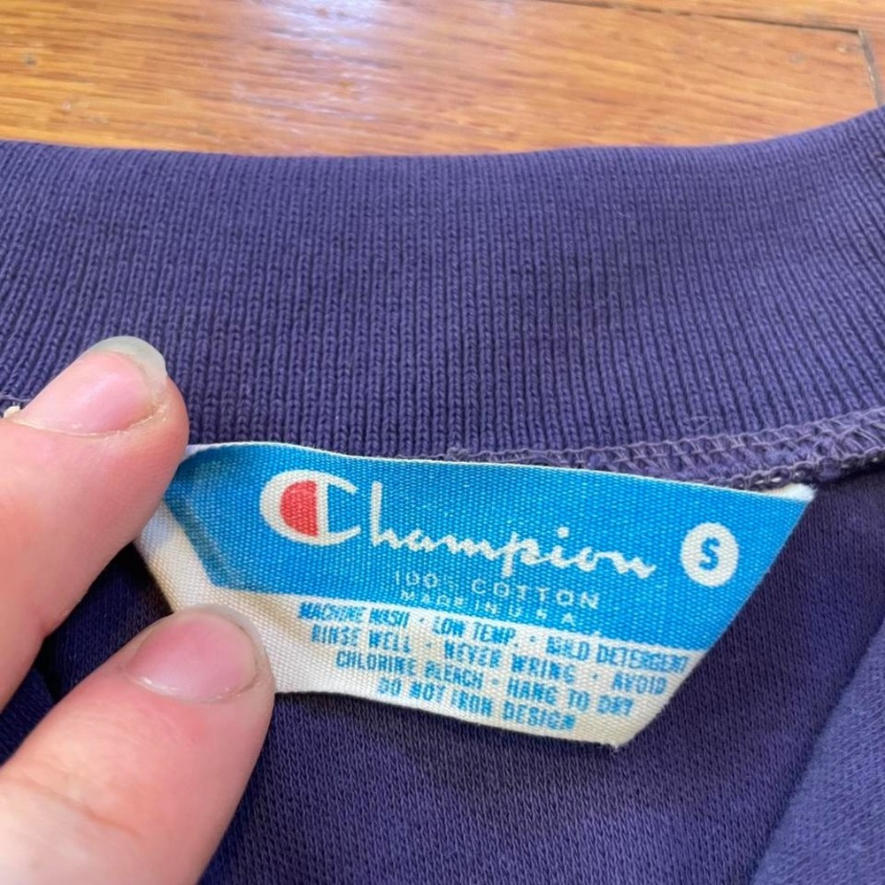 VTG 70s Champion Blue Bar‎ Eugene Springfield Metro Parks Band polo tshirt S USA - Picture 5 of 7